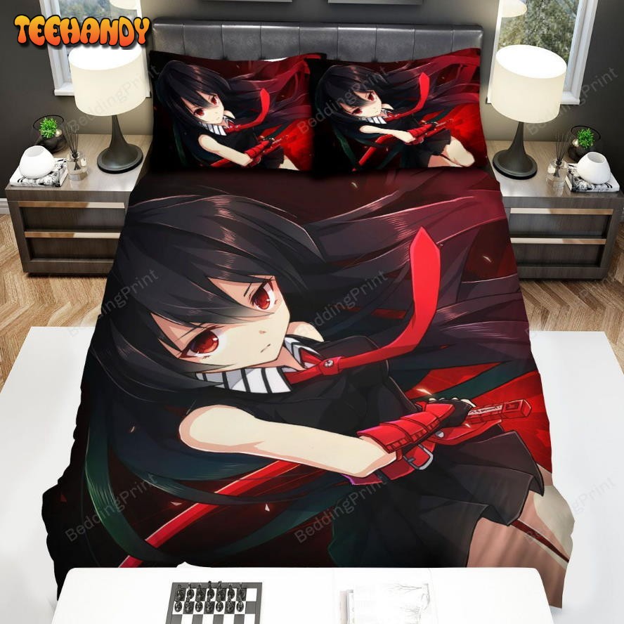 Akame Ga Kill Akame And The Red Sword Duvet Cover Bedding Set