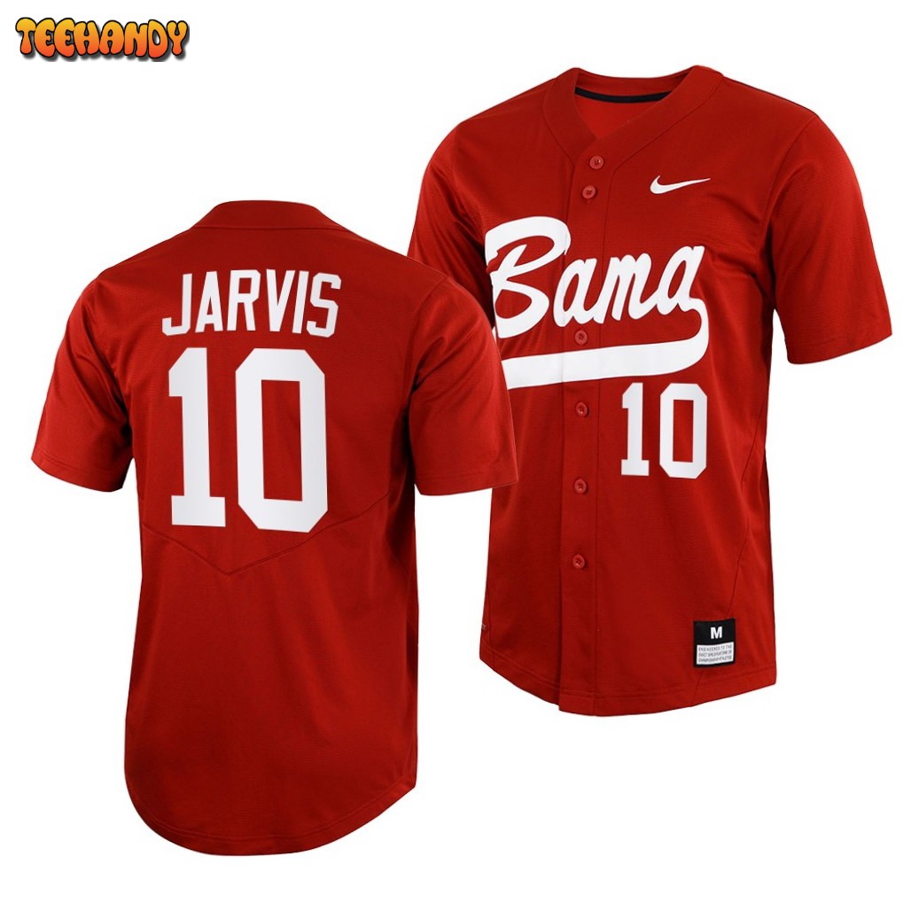 Alabama Crimson Tide Jim Jarvis College Baseball Jersey Crimson