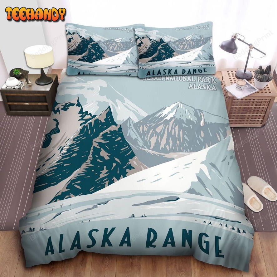 Alaska Range Digital Painting Duvet Cover Bedding Sets