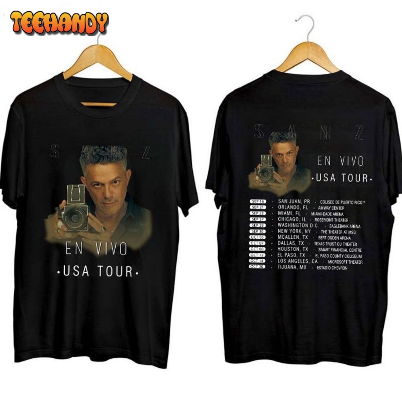 Alejandro Sanz 2023 Tour Shirt, San En Vivo USA Tour 2023 Shirt