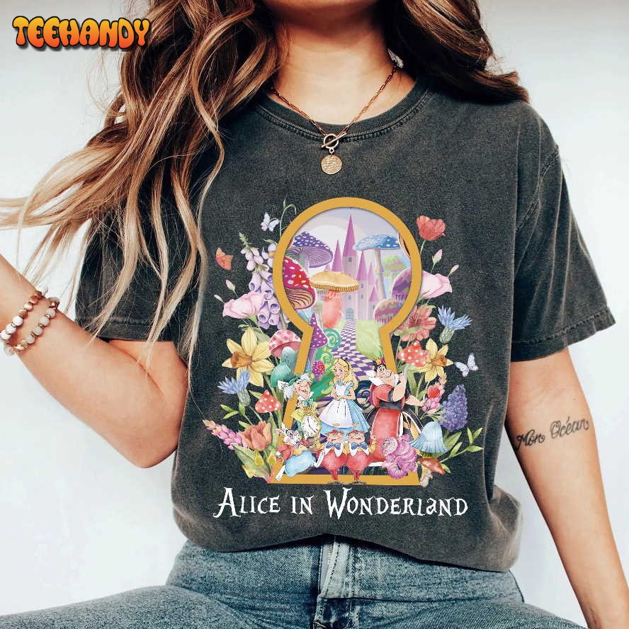 Alice In Wonderland Watercolor Retro Disney Shirt