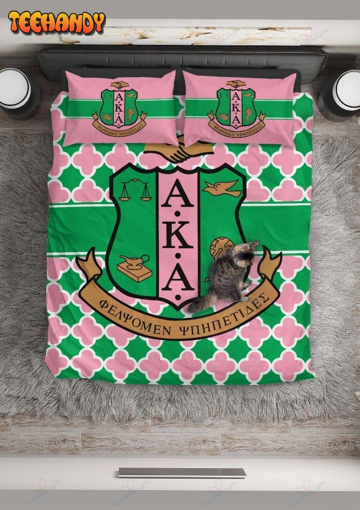 Alpha Kappa Alpha Bedding Set