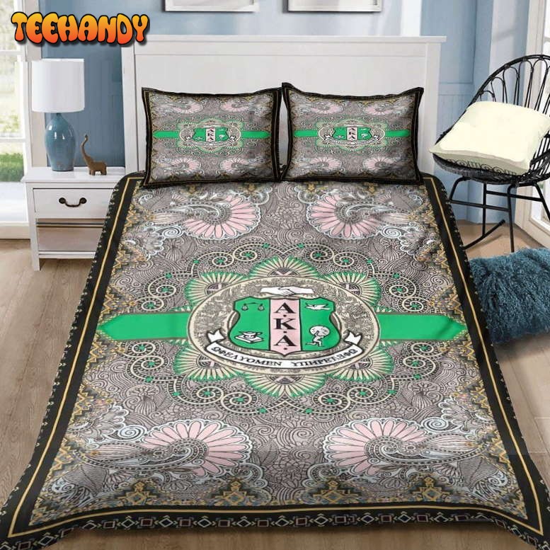 Alpha Kappa Alpha Logo Bedding Set