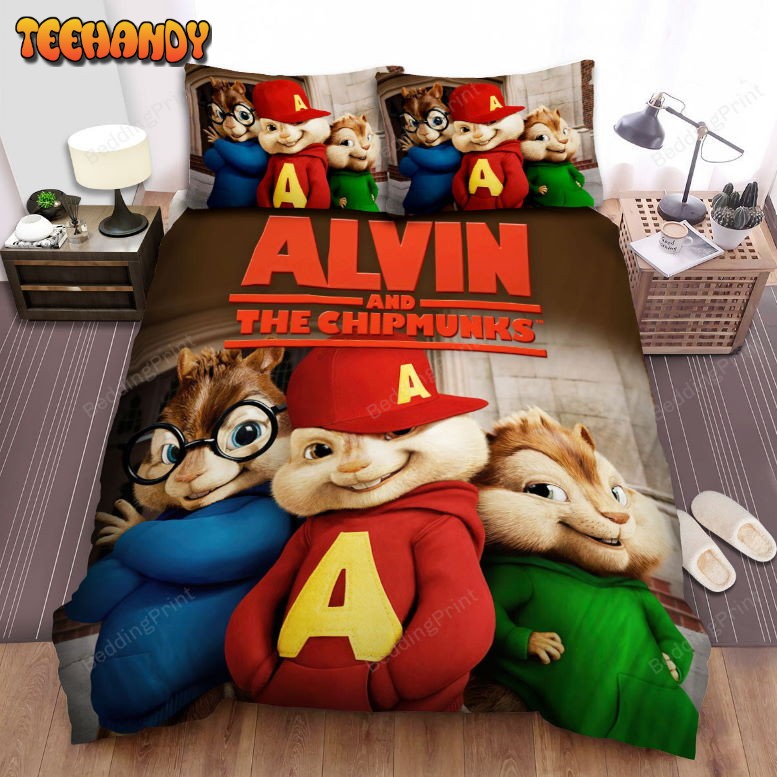 Alvin And The Chipmunks Group Picture Duvet Cover Bedding Set