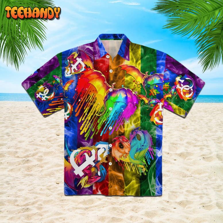 Amazing Colorful LGBT Pride Hawaiian Shirt