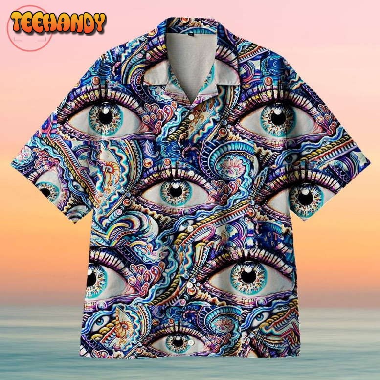 Amazing Eye Psychedelic Reflection One Hawaiian Shirt