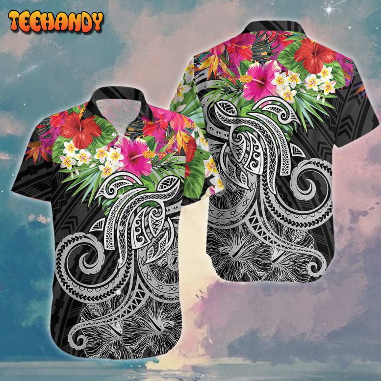 Amazing Hibiscus And Frangipani Hawaiian Shirt