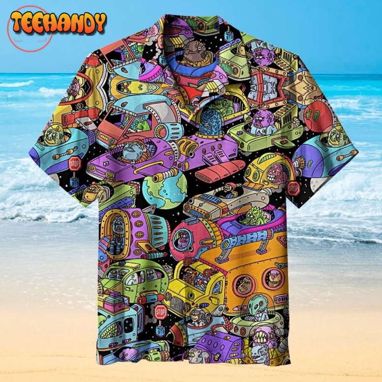 Amazing outer space traffic Hawaiian Shirt