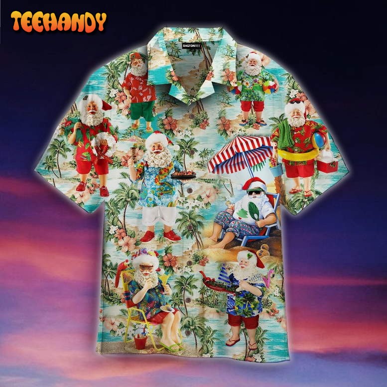 Amazing Santa Summer Vacation Hawaiian Shirt