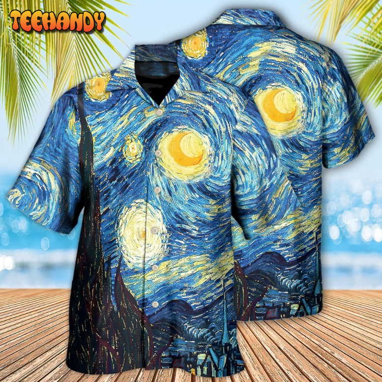 Amazing Starry Night Colorful Hawaiian Shirt