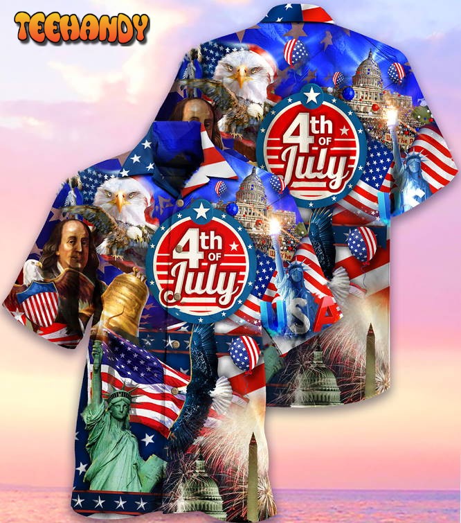 America Love July Style Hawaiian Shirt