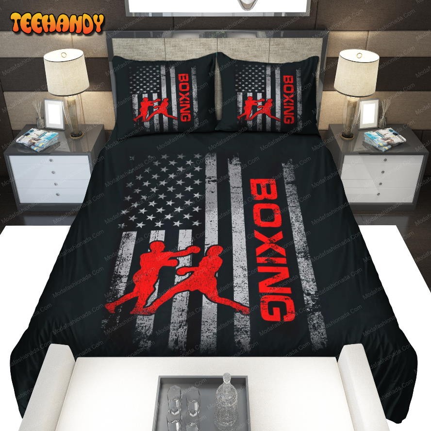 American Flag Boxing Patriotic Bedding Sets