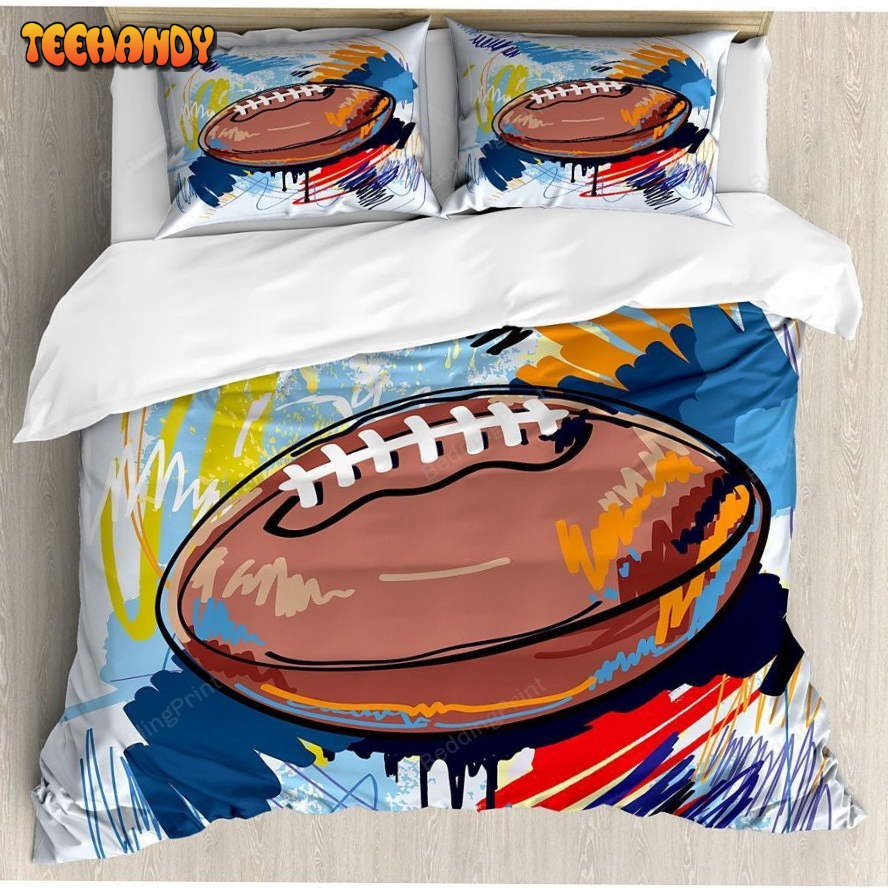 American Football Watercolor Bedding Sets