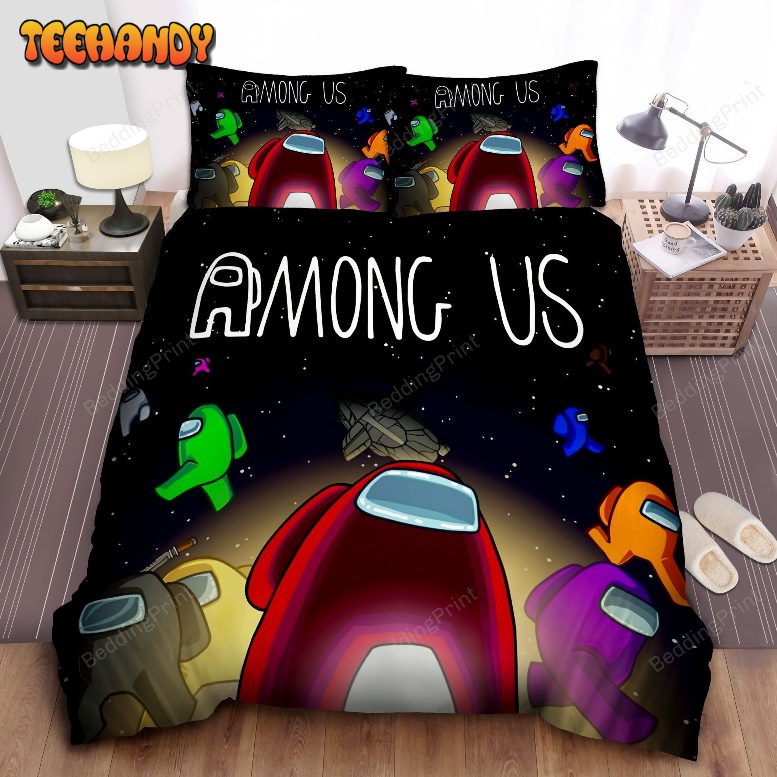 Among Us And Galaxy Duvet Cover Bedding Sets