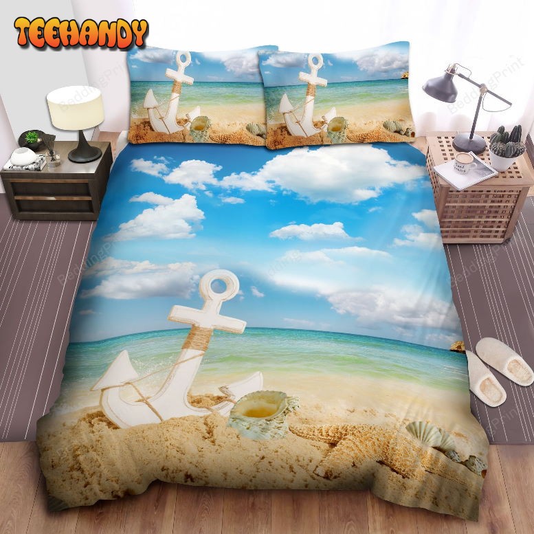 Anchor Starfish Beach Bedding Set