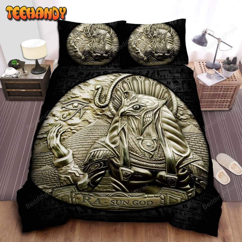 Ancient Egypt Sun God Duvet Cover Bedding Sets