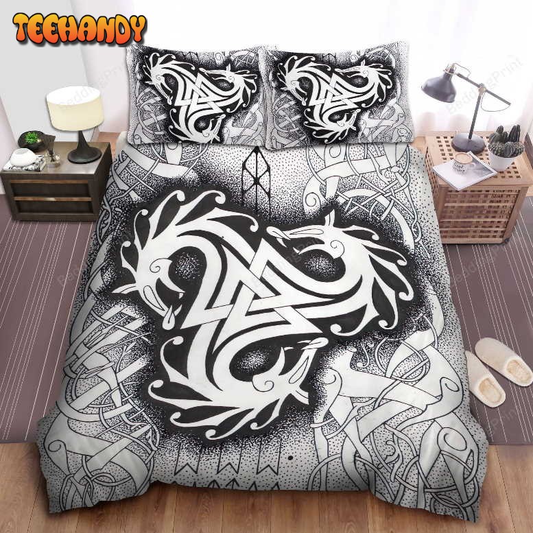 Ancient Viking Symbols Design All Over Print Bedding Sets