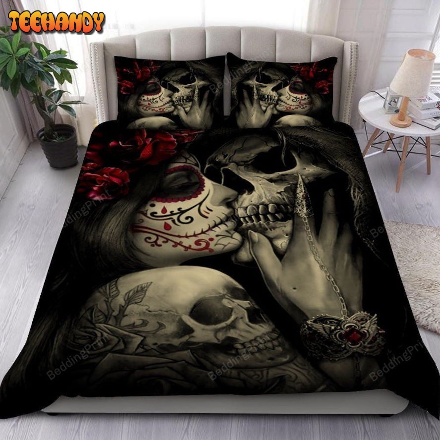 Angel And Demon Gothic Skull Art Duvet Cover Bedding Sets