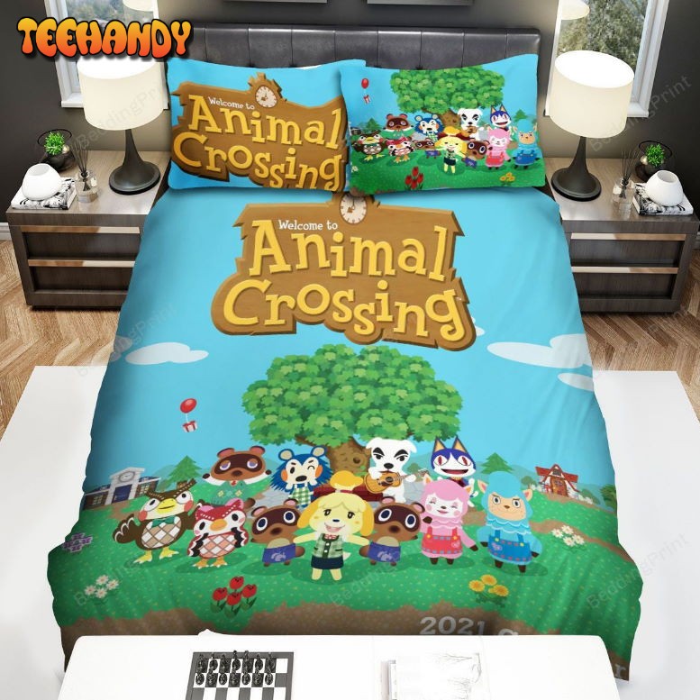 Animal Crossing Characters In The Village Bedding Sets