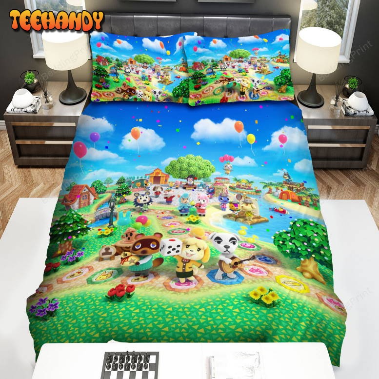 Animal Crossing Characters Playing Music Bedding Sets