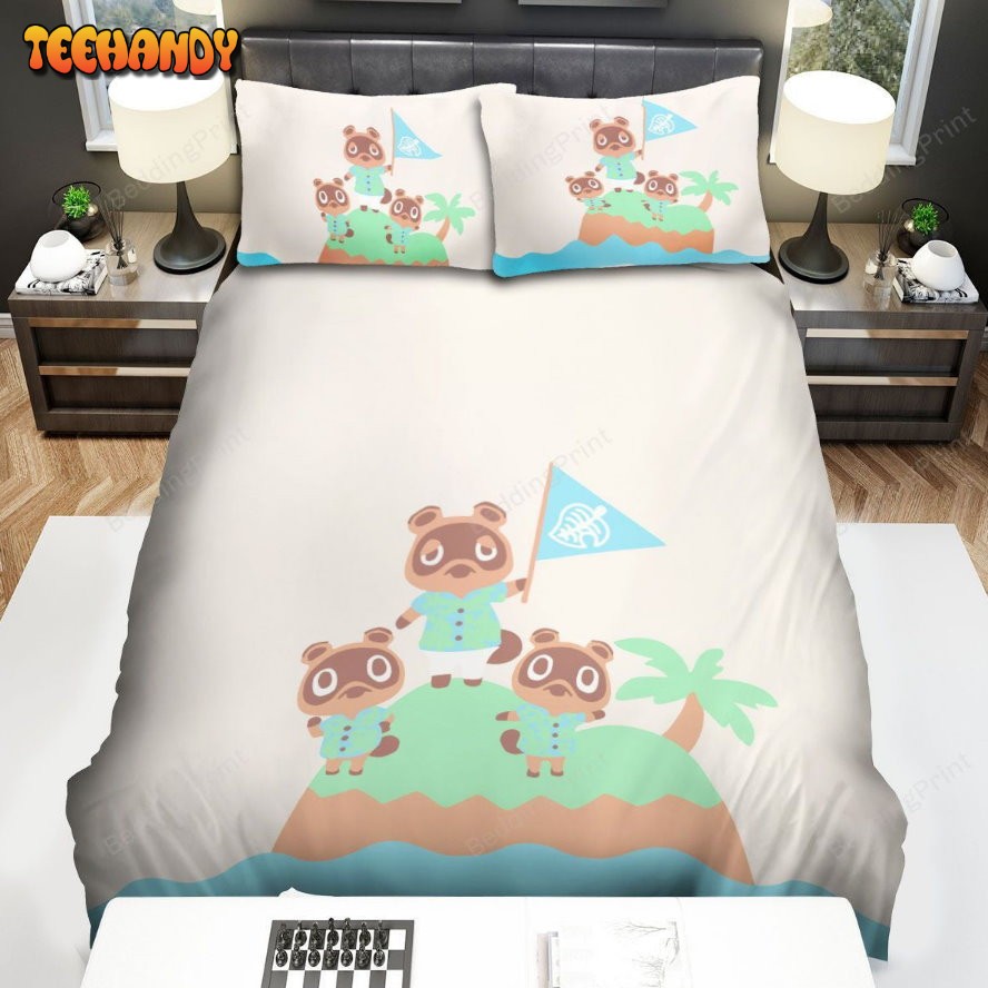 Animal Crossing Tom Nook With Timmy And Tommy On An Island Bedding Sets