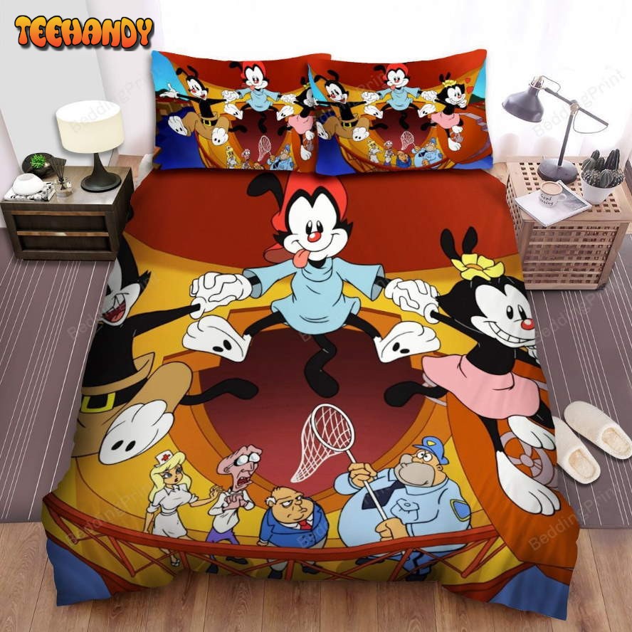 Animaniacs Jumping Out Of The Window Duvet Cover Bedding Sets