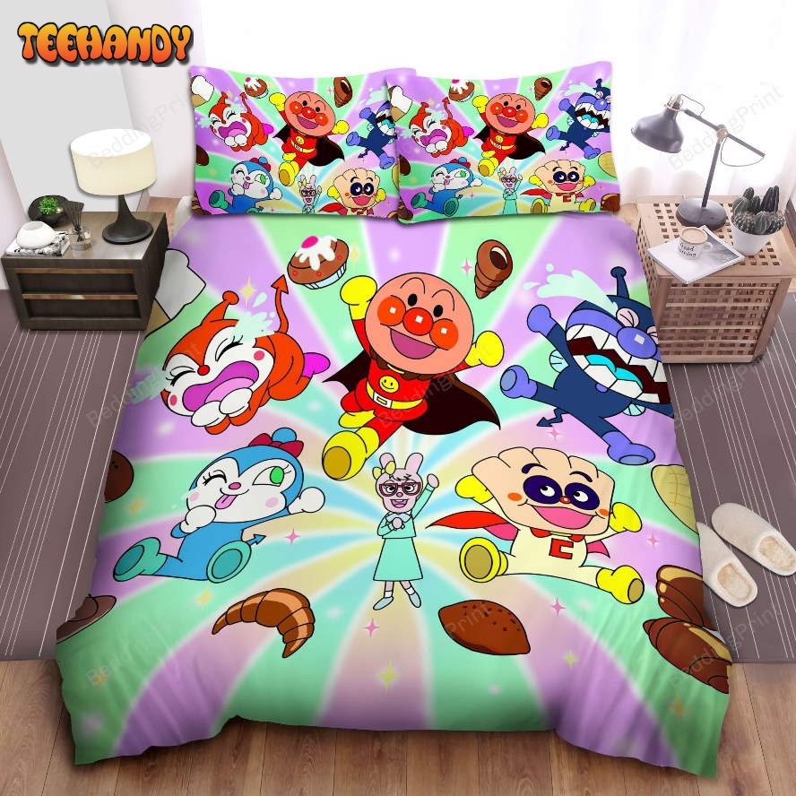 Anpanman Bakery Duvet Cover Bedding Set