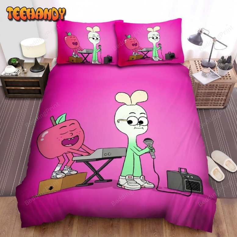 Apple &amp Onion Playing Music Together Bedding Sets