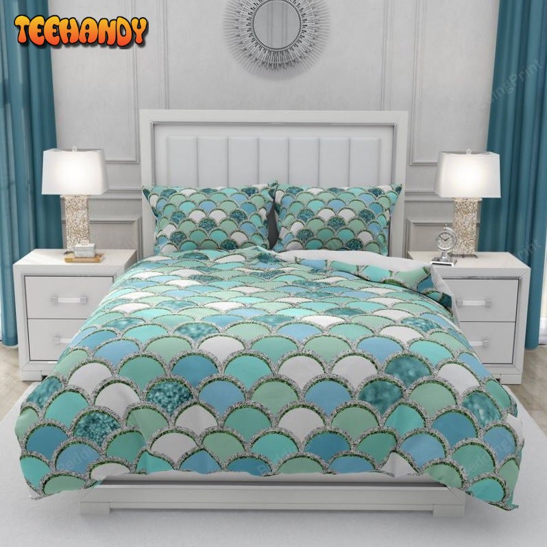 Aqua Mermaid Duvet Cover Bedding Sets