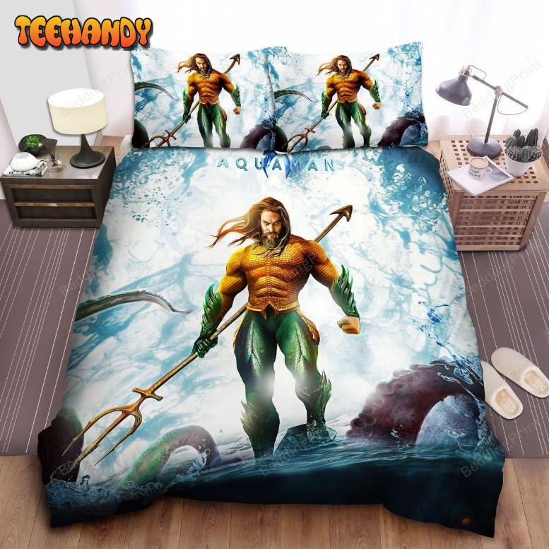 Aquaman By Jason Momoa In Digital Illustration Bedding Sets