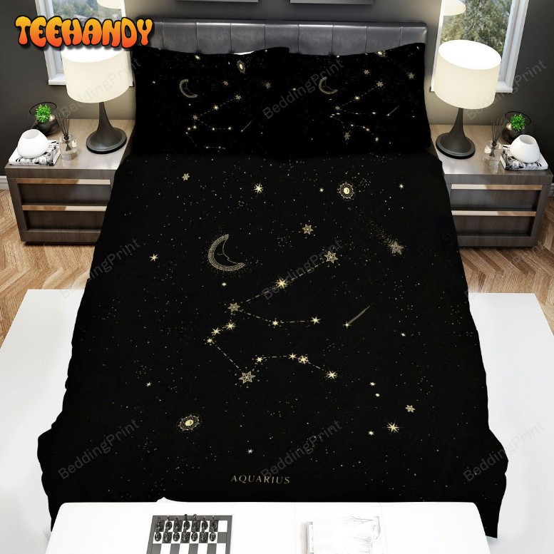 Aquarius Constellation Art Bedding Sets