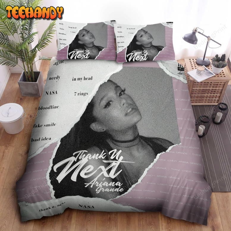 Ariana Grande Thank U Next Black And White Bedding Sets