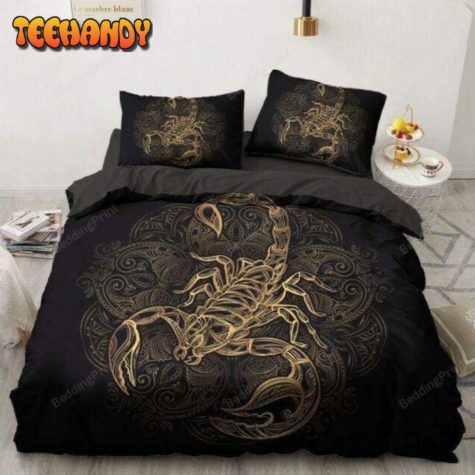 Astrology Scorpio Golden Bedding Sets