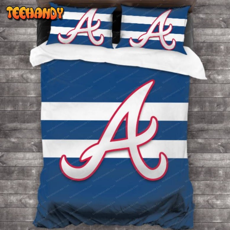 Atlanta Braves Baseball Sport 17 Bedding Set