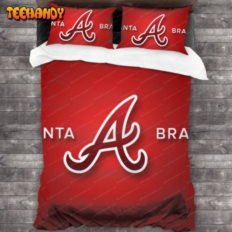 Atlanta Braves Baseball Sport 9 Bedding Set