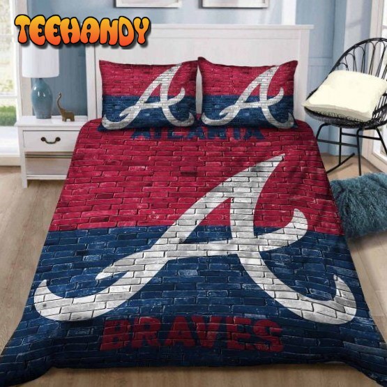 Atlanta Braves Bricks Bedding Set