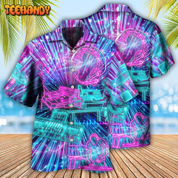 Audio Engineer Neon Style Hawaiian Shirt