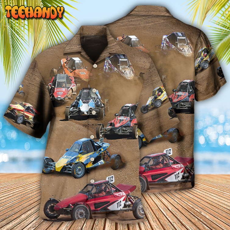 Autocross Cars Crazy Racing Hawaiian Shirt