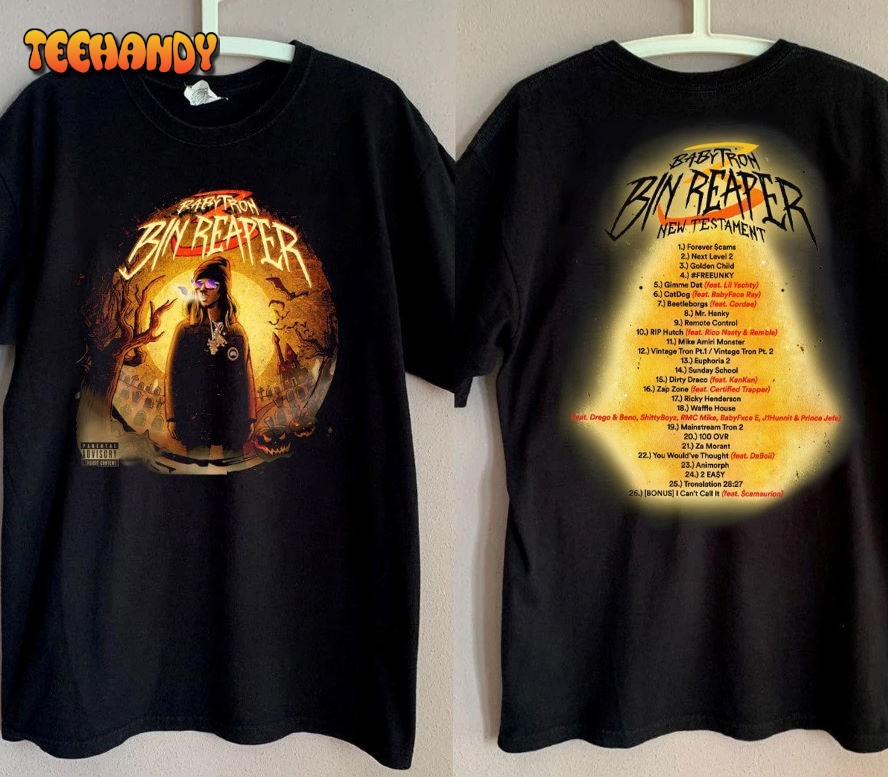 BabyTron Bin Reaper 3 New Testament Album Tracklist T-Shirt