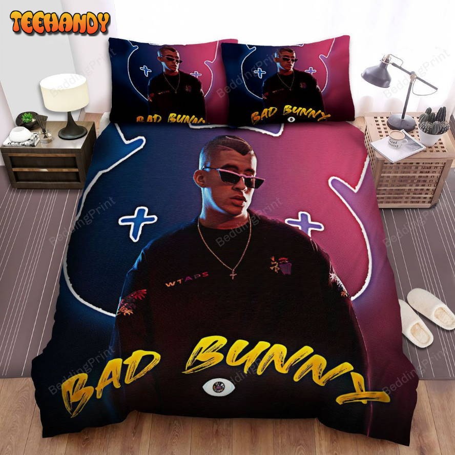 Bad Bunny With Bunny And The Third Eye Duvet Cover Bedding Set