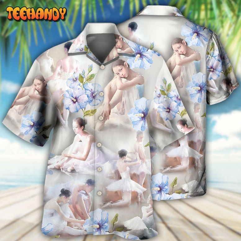 Ballet Dance Floral Hawaiian Shirt