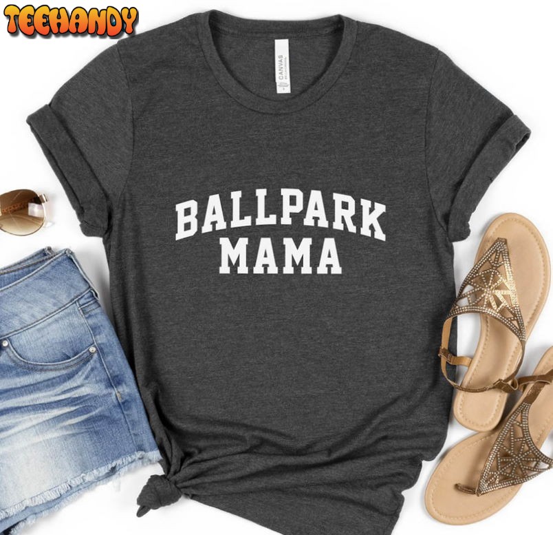 Ballpark Mama Vintage Shirt, Baseball Mom Unisex T-shirt