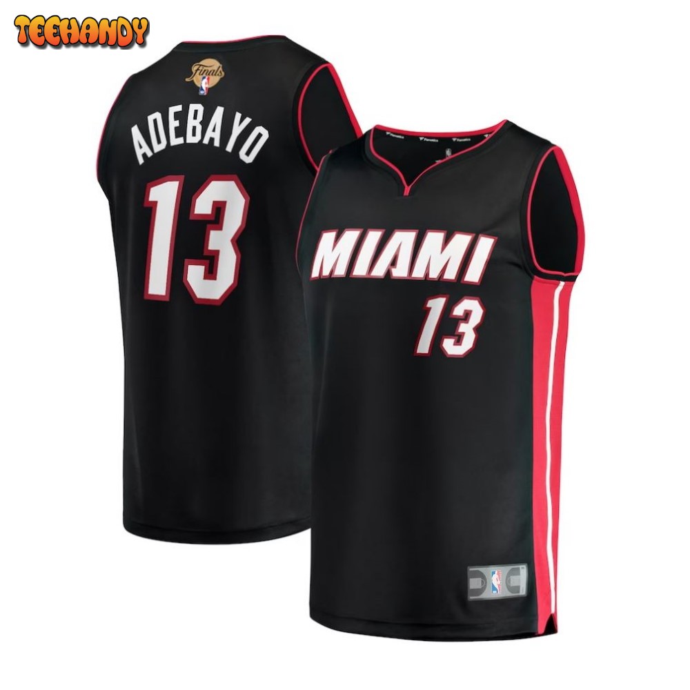 Bam Adebayo Miami Heat Youth 2023 NBA Finals Fast Break Player Jersey – Black