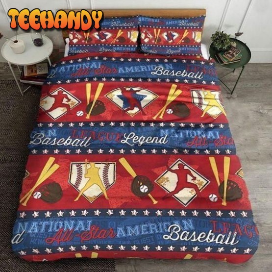 Baseball National All Star American Printed Bcotton Bedding Set