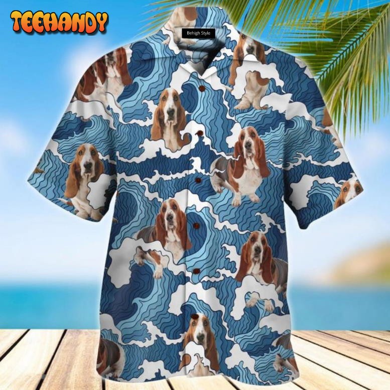 Basset-Hound Hawaiian Shirt