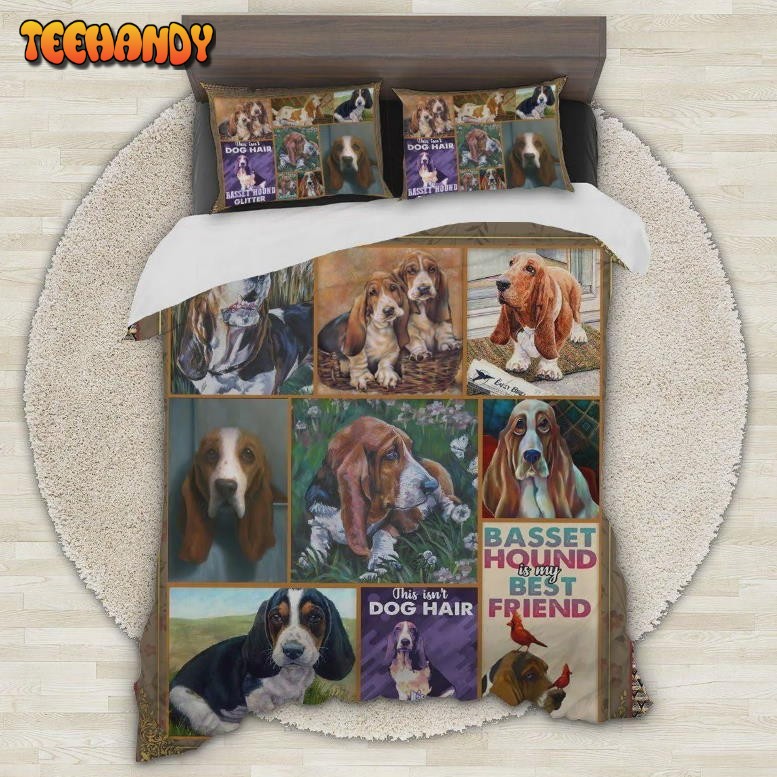 Basset Hound Is My Best Friend Duvet Cover Bedding Sets