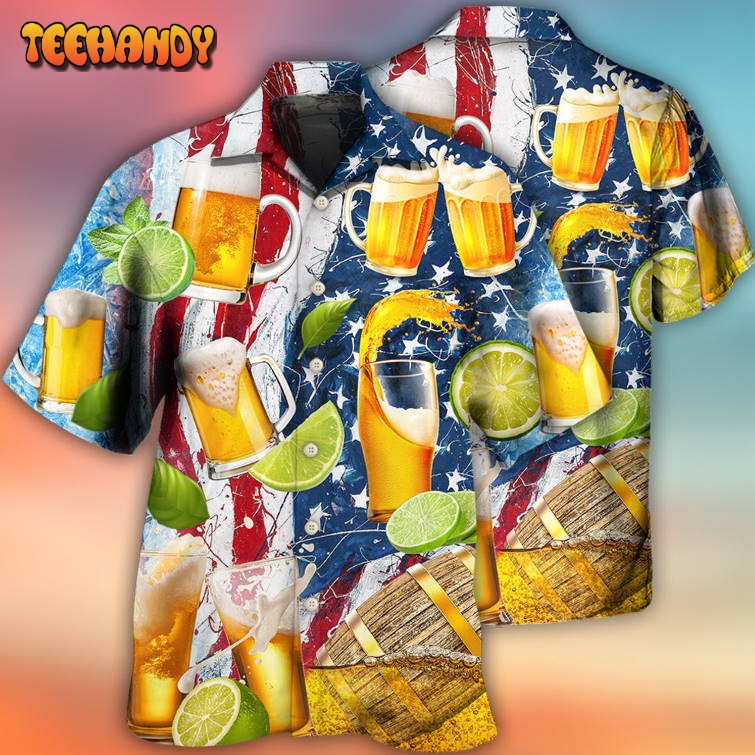 Beer Independence Day Hawaiian Shirt