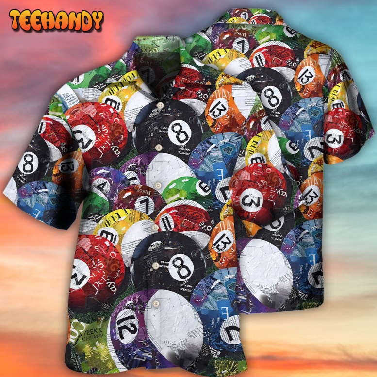 Billiard Balls Playing Pool Hawaiian Shirt