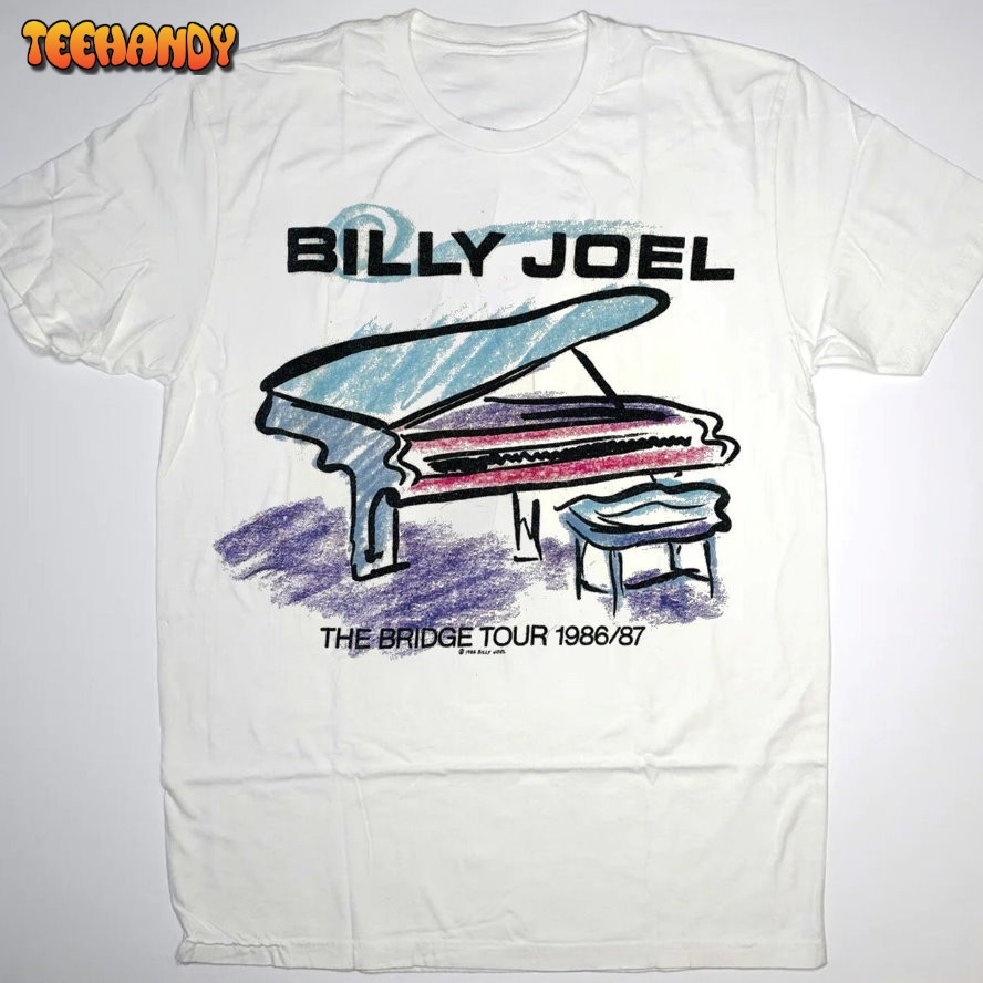 BILLY JOEL The Bridge Tour 1986-87 T-Shirt, Billy Joey Concert Shirt