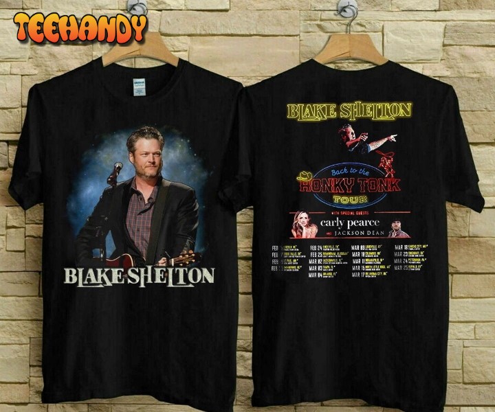 Blake Shelton Back To The Honky Tonk Tour 2023 T-Shirt